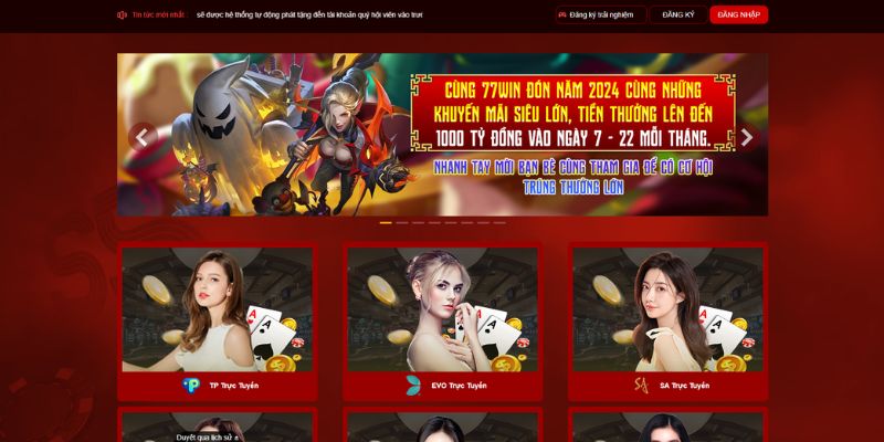 Thông tin về sảnh game casino 77WIN